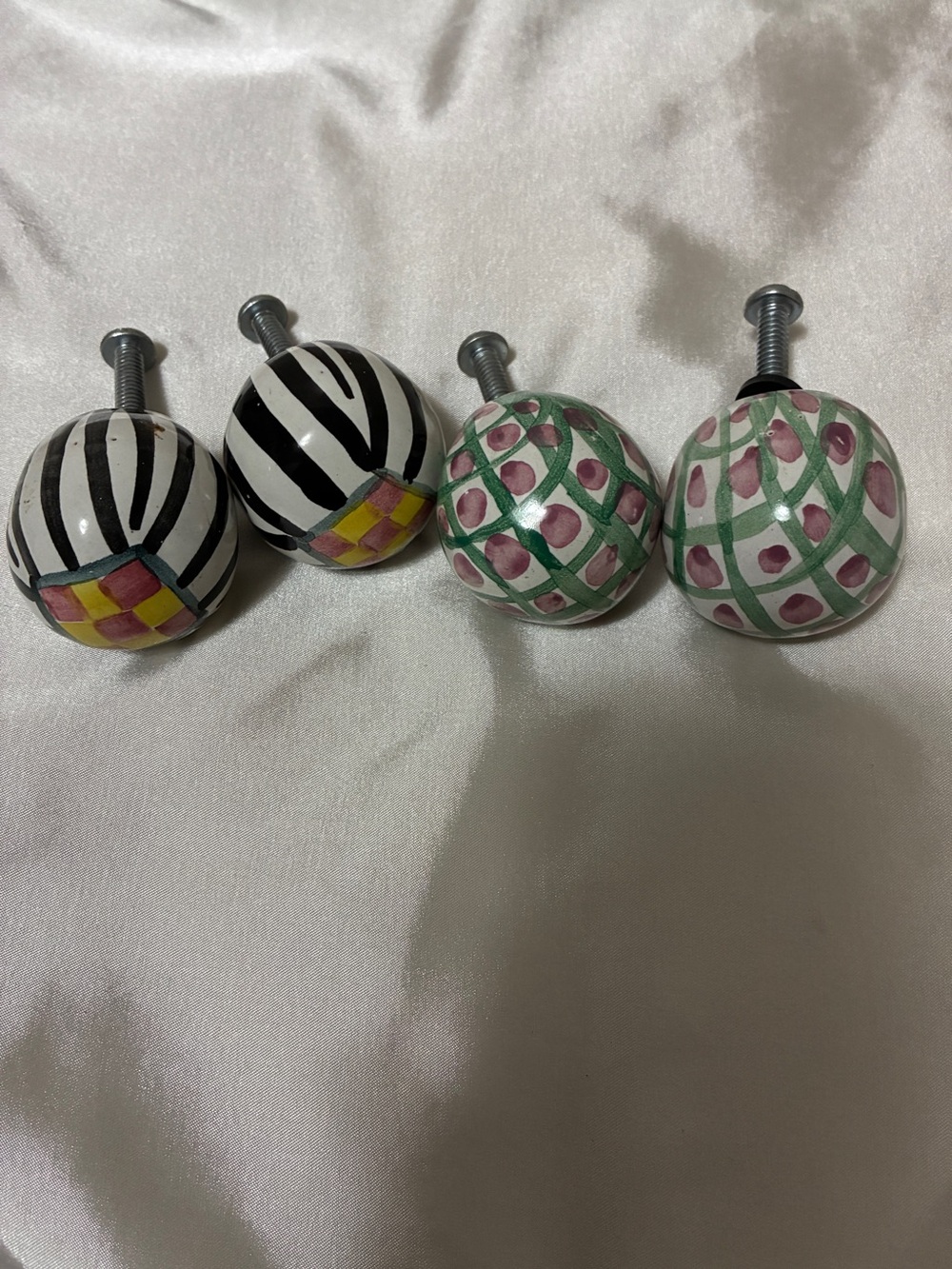 Mackenzie-Childs ceramic round handle knob pulls